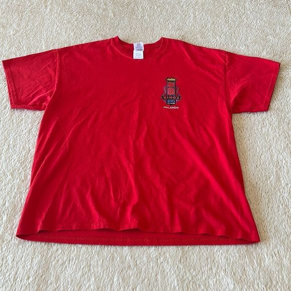 BB King blues club Orlando Florida short sleeve shirt red size XL - Picture 3 of 16